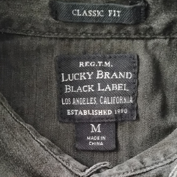 Lucky Brand Dark Brown Casual Button Down Shirt - Picture 3 of 6